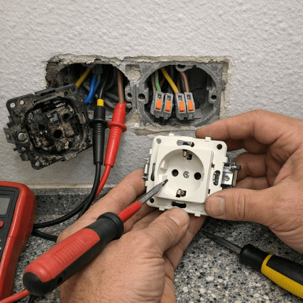 Lokalisierung eines Erdschlusses mit einem Multimeter