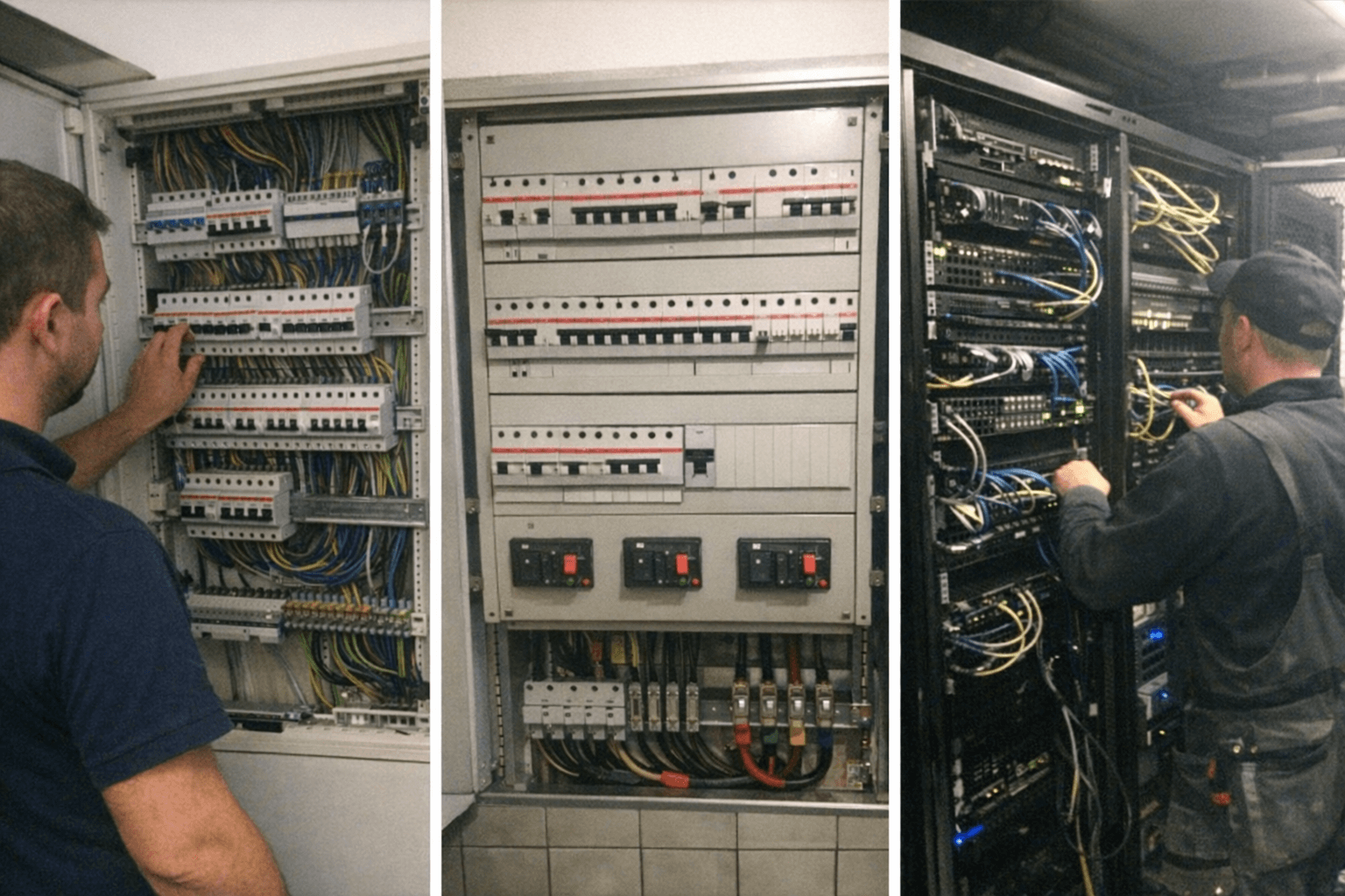 Moderner Verteilerschrank für Elektroinstallationen