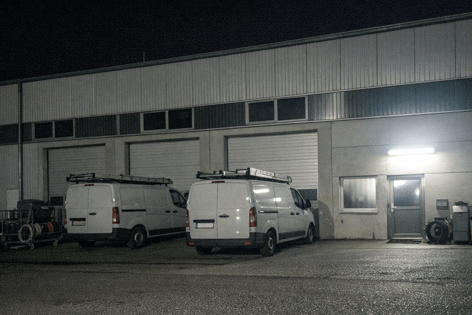 Bürogebäude, Altbau und Industriehalle in der Region Stuttgart als Einsatzorte für Elektroservices vor Ort.