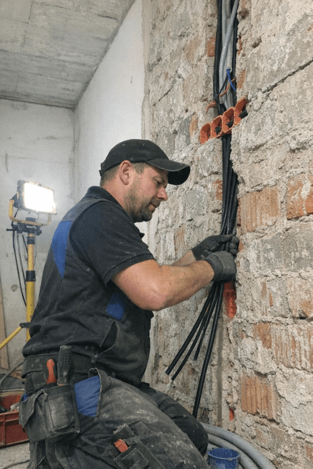 Fachgerechte Elektroinstallationen bei einem Neubauprojekt