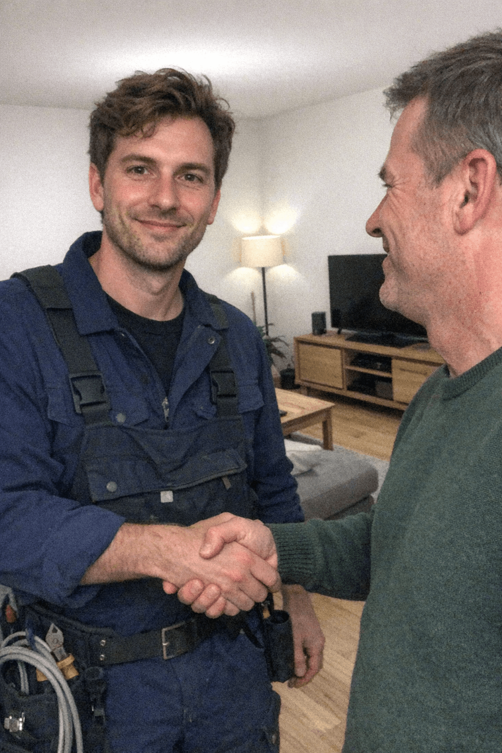 Symbolisches Siegel für fairen Elektro-Notdienst